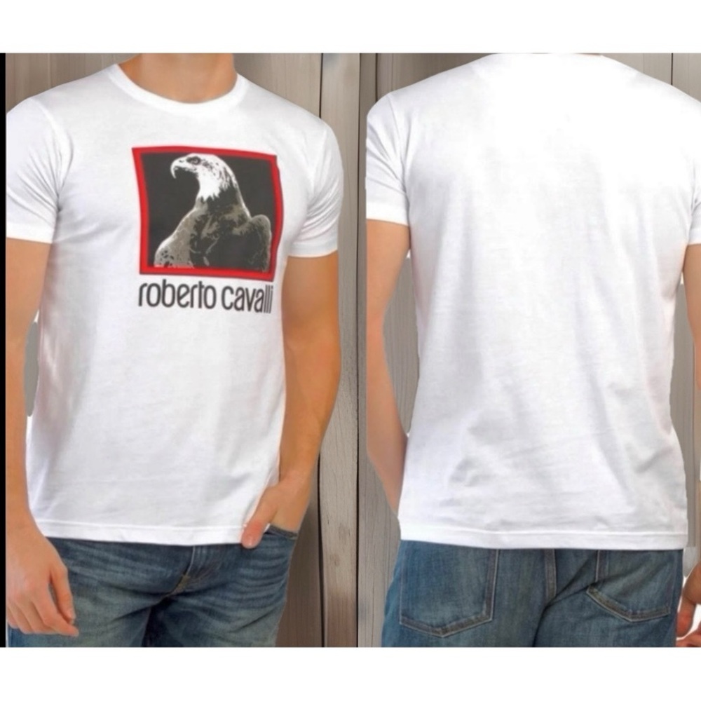 ROBERTO CAVALLI Eagle Graphic Print Tee
